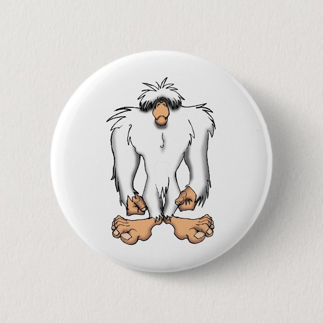 MACARON ROND 5 CM YETI (Devant)