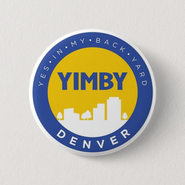Macaron Rond 5 Cm YIMBY Denver Button (Devant)