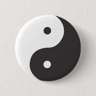 Macaron Rond 5 Cm Ying Yang