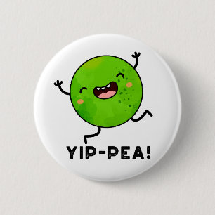 Macaron Rond 5 Cm Yip-pea Happy Pea Pun