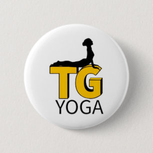 Macaron Rond 5 Cm Yoga avec logo Tg