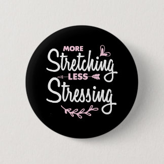 Macaron Rond 5 Cm Yoga Lover | Plus Étirement Moins Stressant