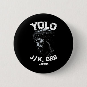 Macaron Rond 5 Cm Yolo Lol Jk Brb Jesus Hommes Femmes Religieuses Pâ