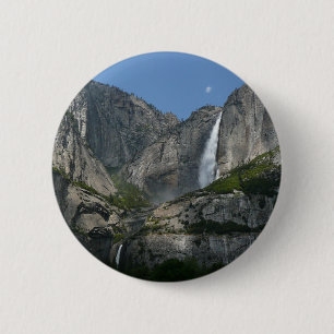 Macaron Rond 5 Cm Yosemite Falls III du Parc national de Yosemite