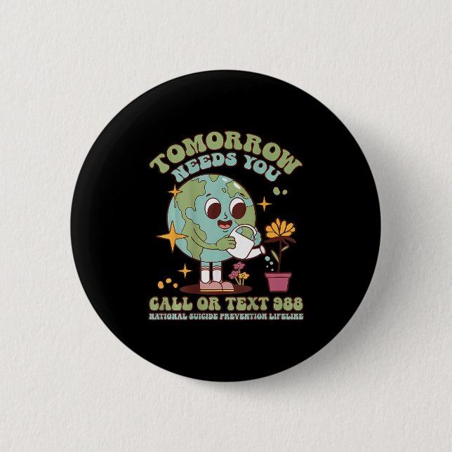 Macaron Rond 5 Cm You Suicide Awareness Mental Health S  (Devant)