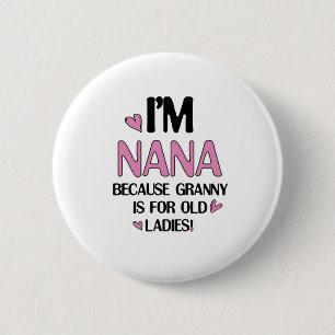 Macaron Rond 5 Cm Young Nana Graphic Nana Clipart Design Grandma Art