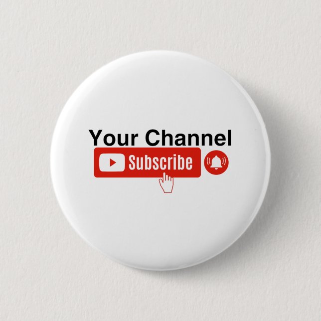 Macaron Rond 5 Cm YouTuber (Devant)