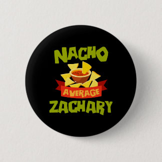 Macaron Rond 5 Cm Zachary pas moyen Nacho Anniversaire Personnalisé