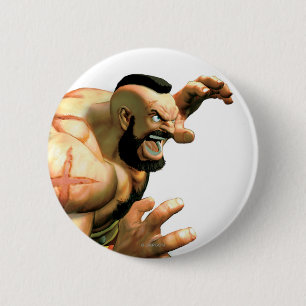 Macaron Rond 5 Cm Zangief prêt à saisir