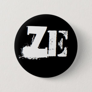 Macaron Rond 5 Cm "Ze" est mon pronom
