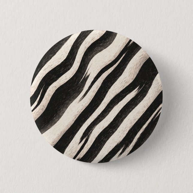 Macaron Rond 5 Cm Zebra raye une texture transparente + vos idées (Devant)