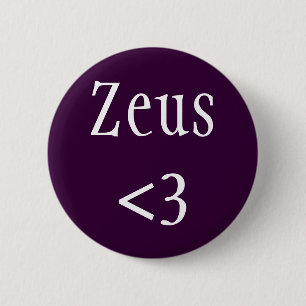 Macaron Rond 5 Cm Zeus <3 Roi du Panthéon Grec