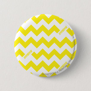 Macaron Rond 5 Cm ZigZag Jaune