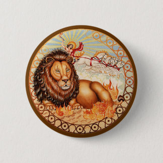 Macaron Rond 5 Cm Zodiac Leo - Customisez-le !