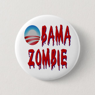 Macaron Rond 5 Cm Zombi d'Obama