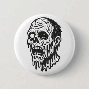 Macaron Rond 5 Cm Zombie