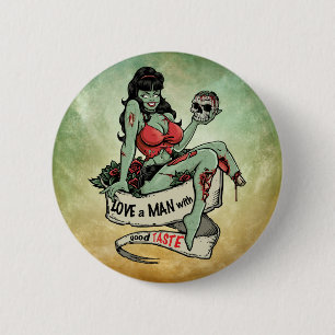 Macaron Rond 5 Cm Zombie Love