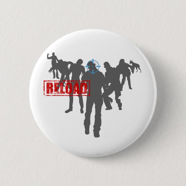 Macaron Rond 5 Cm Zombis (Devant)