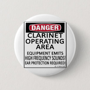Macaron Rond 5 Cm Zone opérationnelle Clarinet