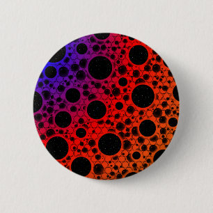 Macaron Rond 5 Cm Zones de bulles spatiales - PBROY thermique