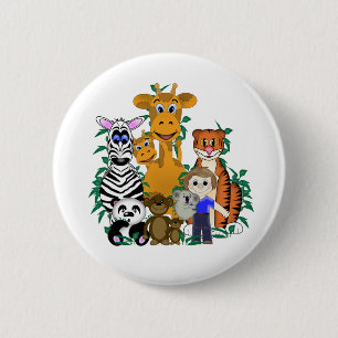 Macaron Rond 5 Cm ZOO Boy