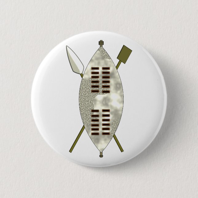 Macaron Rond 5 Cm Zulu Schild (Devant)