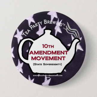 Macaron Rond 7,6 Cm 10ème bouton de mouvement d'amendement du thé