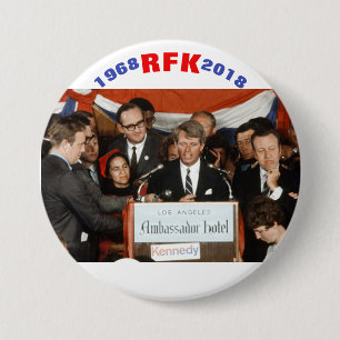 MACARON ROND 7,6 CM 1968 RFK 2018