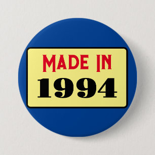 Macaron Rond 7,6 Cm 30 broches insigne 30e anniversaire 1994