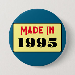 Macaron Rond 7,6 Cm 30e fête d'anniversaire né 1995 30 pin