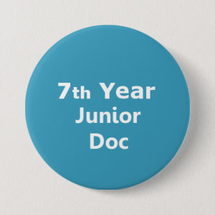 Macaron Rond 7,6 Cm 7ème Insigne junior de docteur d'année