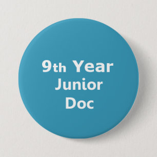 Macaron Rond 7,6 Cm 9ème Insigne junior de docteur d'année