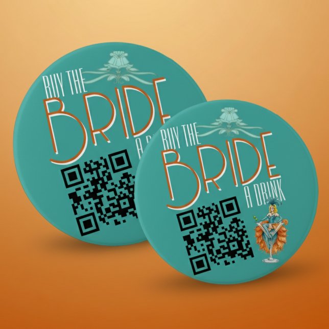 Macaron Rond 7,6 Cm Acheter The Bride a Drink Showgirl Bachelorette (Celebrate your Bride-to-be's final act with this Bride's Final Show Art Deco Showgirl Bachelorette!)