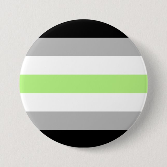 Macaron Rond 7,6 Cm Agender Pride (Devant)