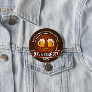 Macaron Rond 7,6 Cm Ajouter un nom de texte Année Oktoberfest Party 2