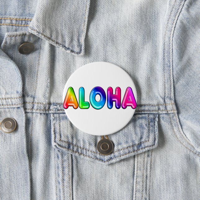 Macaron Rond 7,6 Cm Aloha (En situation)
