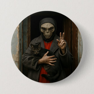 Macaron Rond 7,6 Cm Amour Extraterrestre