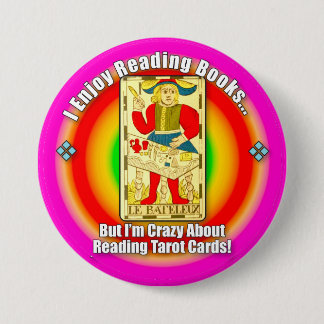 Macaron Rond 7,6 Cm Amoureux du Tarot Bouton