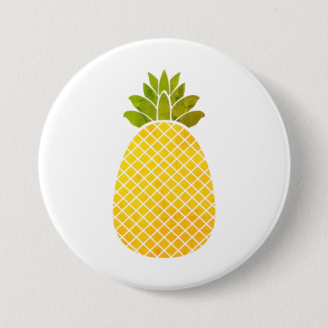 Macaron Rond 7,6 Cm Ananas (Devant)