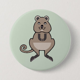 Macaron Rond 7,6 Cm Animaux sauvages - I love QUOKKAS - Nature - Austr