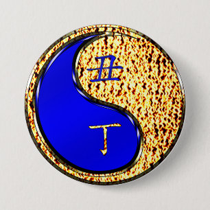 Macaron Rond 7,6 Cm Année du sapin d'incendie