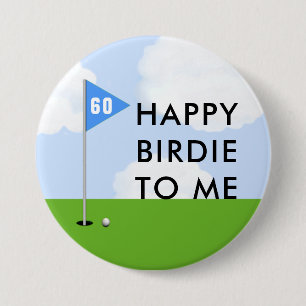 Macaron Rond 7,6 Cm Anniversaire de golf drôle