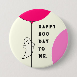 Macaron Rond 7,6 Cm Anniversaire Halloween