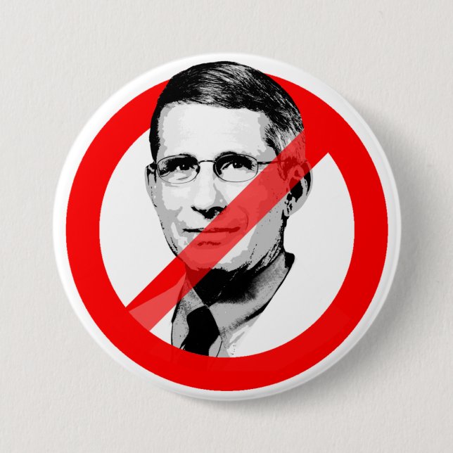 MACARON ROND 7,6 CM ANTI DR FAUCI (Devant)