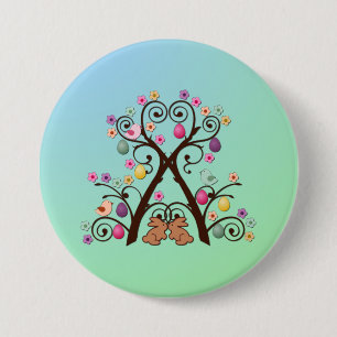 Macaron Rond 7,6 Cm Arbre de Pâques