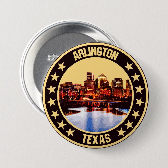 Macaron Rond 7,6 Cm Arlington (Devant & derrière)