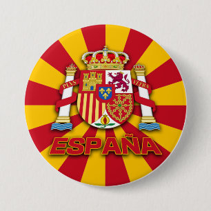 Macaron Rond 7,6 Cm Armoiries d'Espana