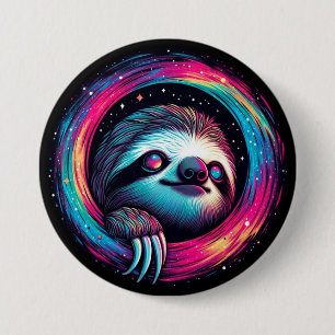 Macaron Rond 7,6 Cm Art de Galaxie Cosmologique