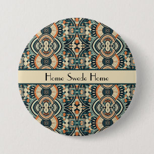 Macaron Rond 7,6 Cm Art Déco scandinave personnalisable