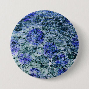 Macaron Rond 7,6 Cm Art numérique d'aquarelle bleue arrière - plan abs